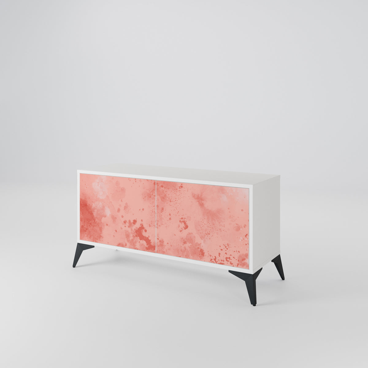 CRANE DANCE Mueble de TV Compacto de 2 puertas