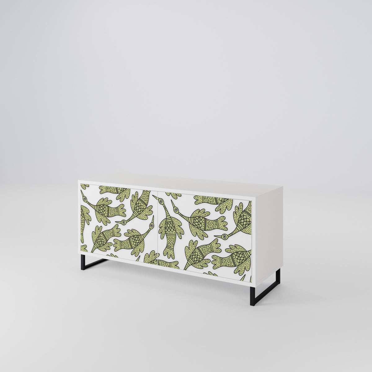 SEEDLING SONGBIRD Mueble de TV Compacto de 2 puertas