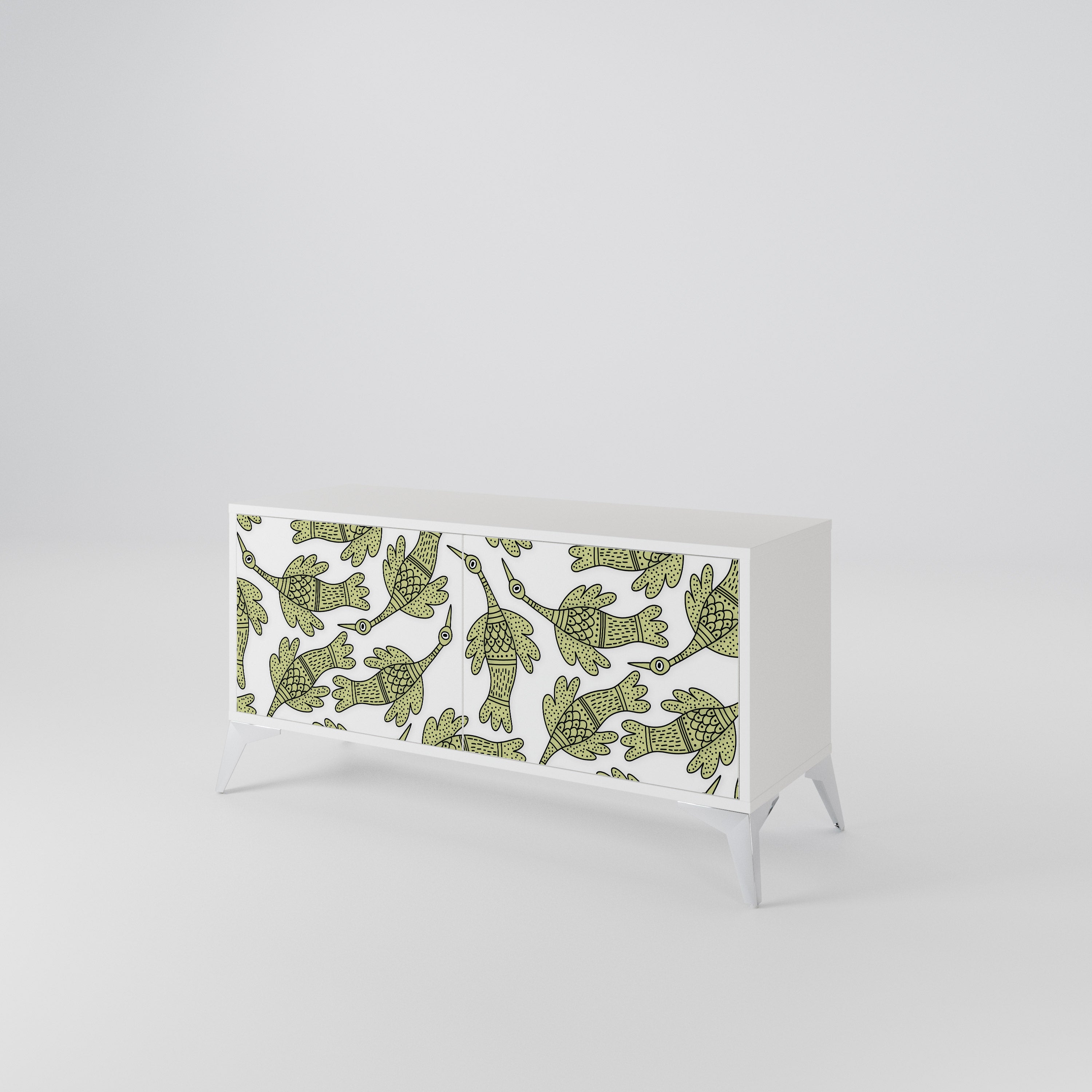 SEEDLING SONGBIRD Mueble de TV Compacto de 2 puertas
