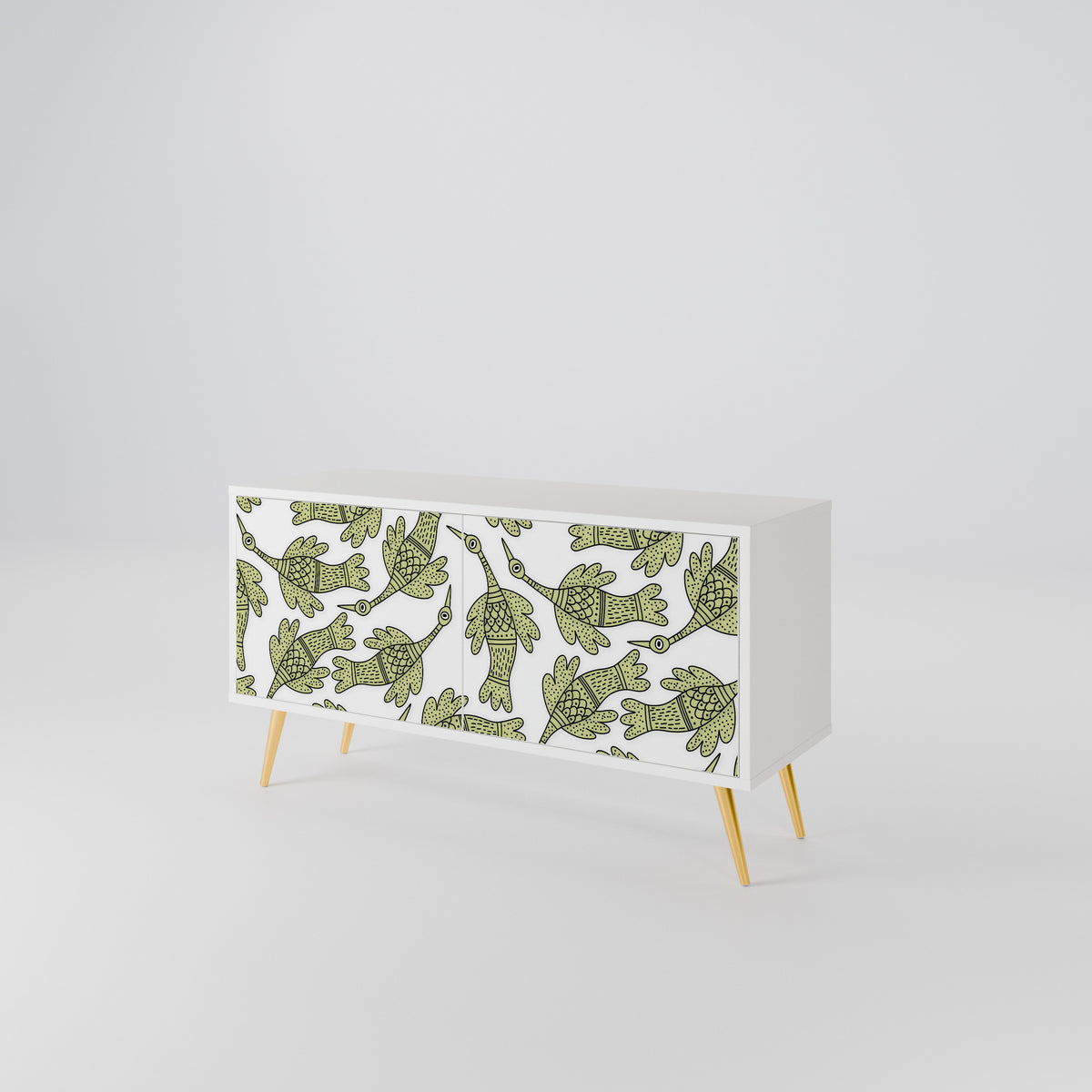 SEEDLING SONGBIRD Mueble de TV Compacto de 2 puertas