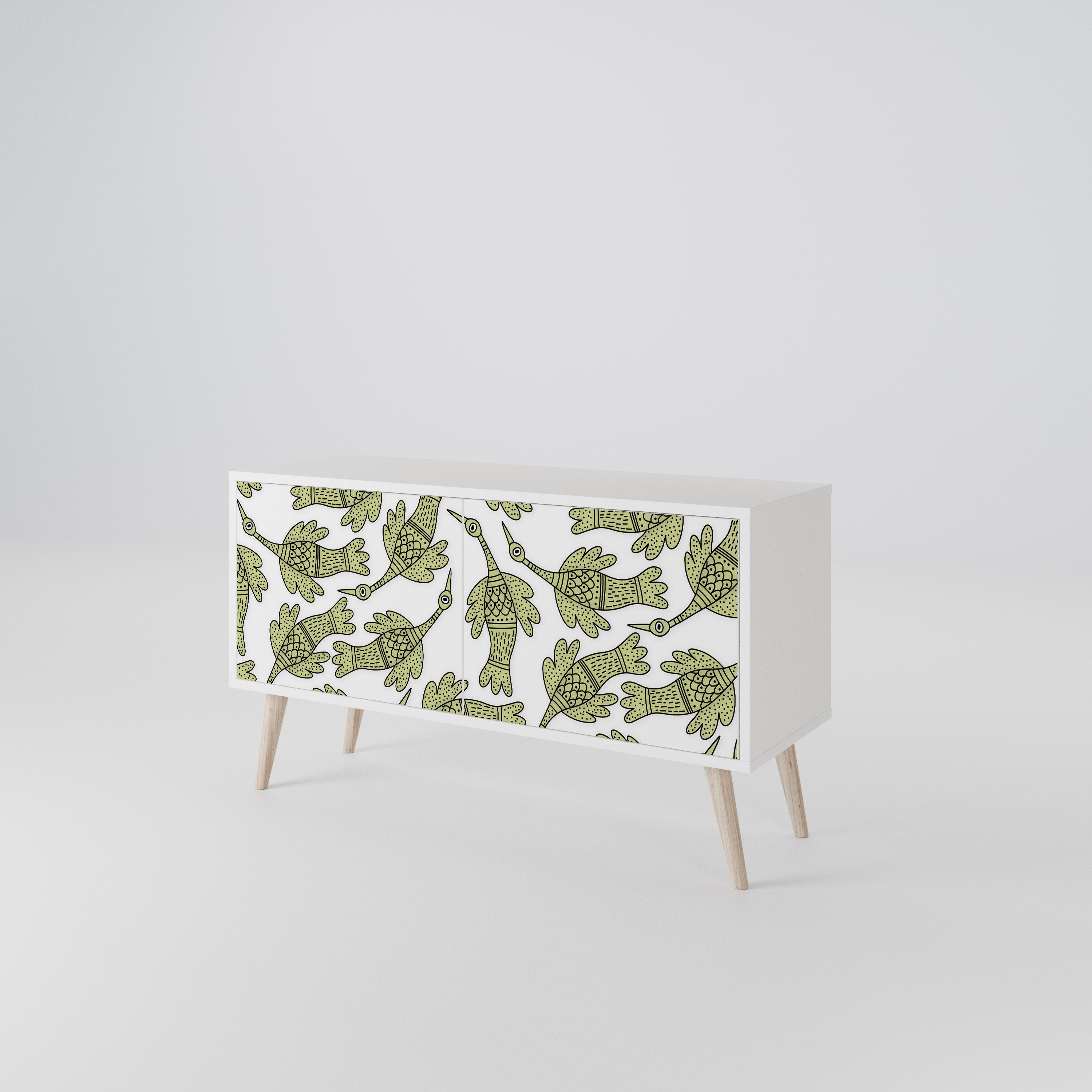SEEDLING SONGBIRD Mueble de TV Compacto de 2 puertas