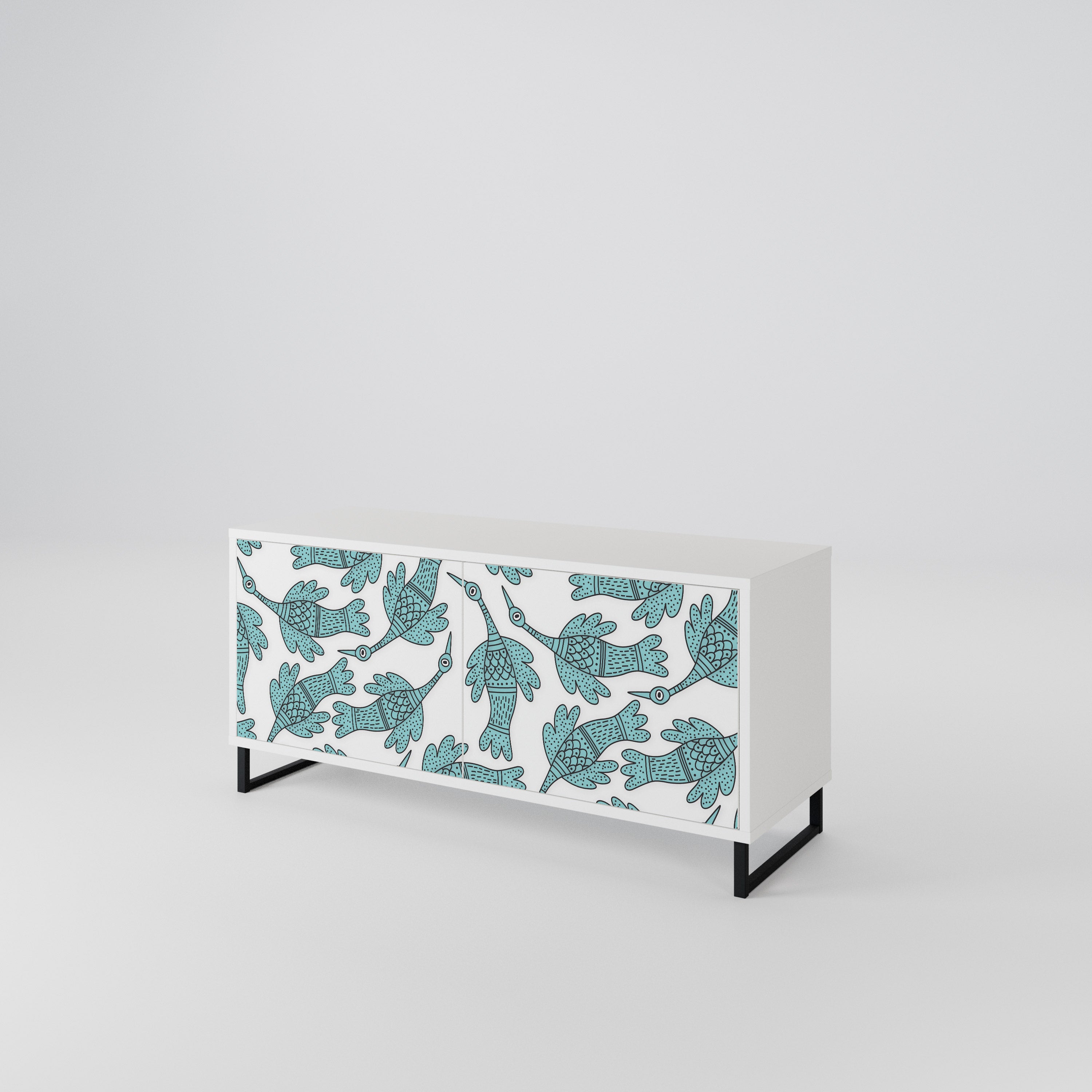 WATERSPOUT SONGIBIRD Mueble de TV Compacto de 2 puertas