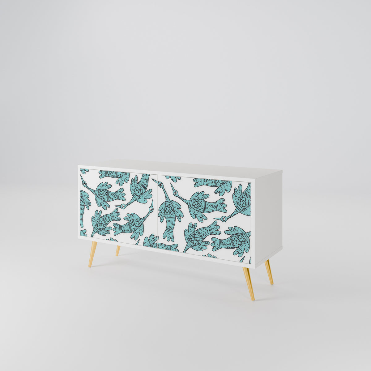 WATERSPOUT SONGIBIRD Mueble de TV Compacto de 2 puertas