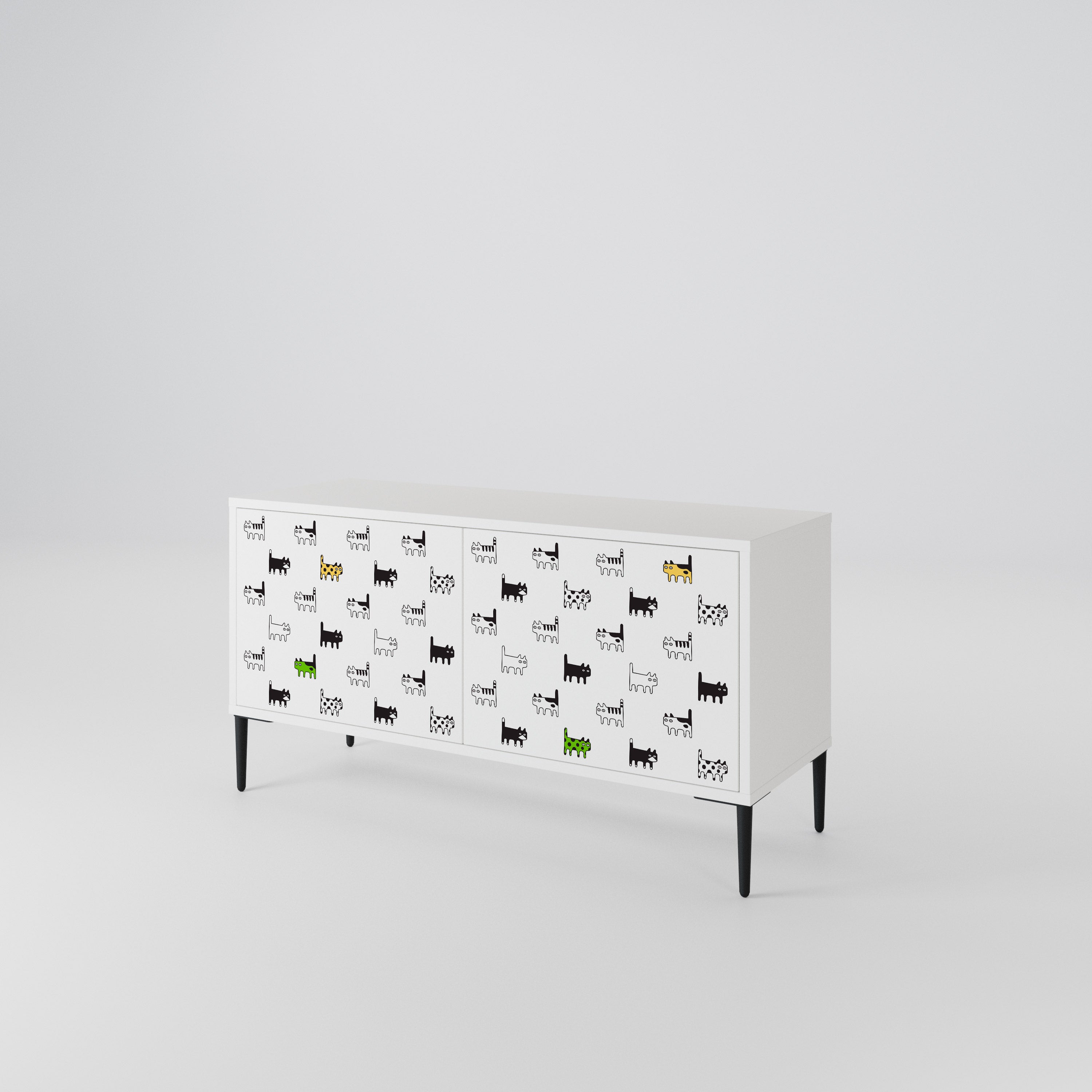 CATS COMPILATION Compact 2-Door TV Cabinet