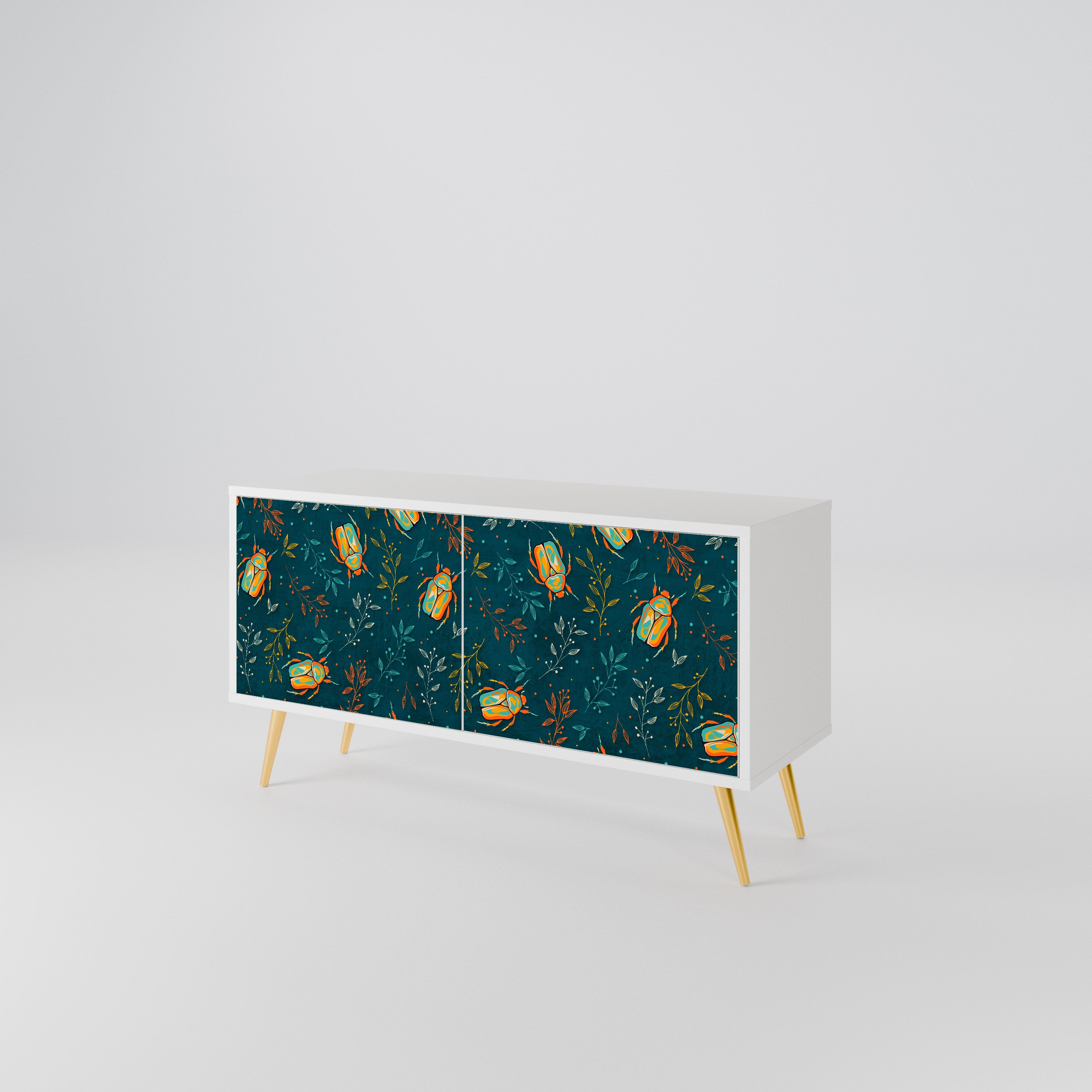 AUTUMN INSECTS Mueble de TV Compacto de 2 puertas