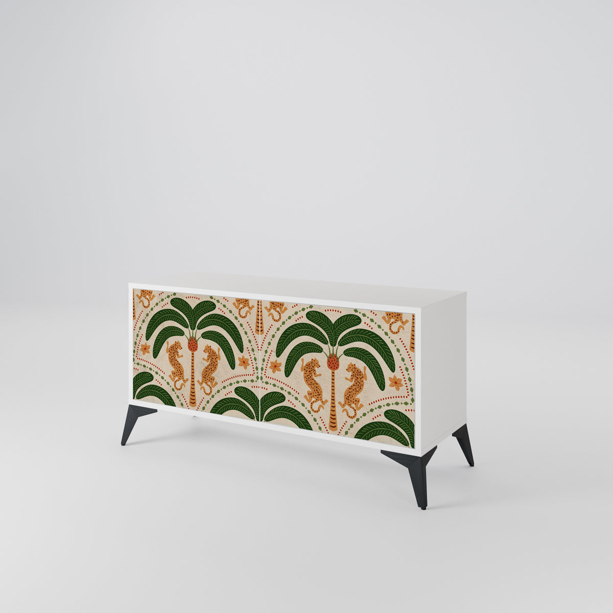 DANCING PREDATORS Mueble de TV Compacto de 2 puertas