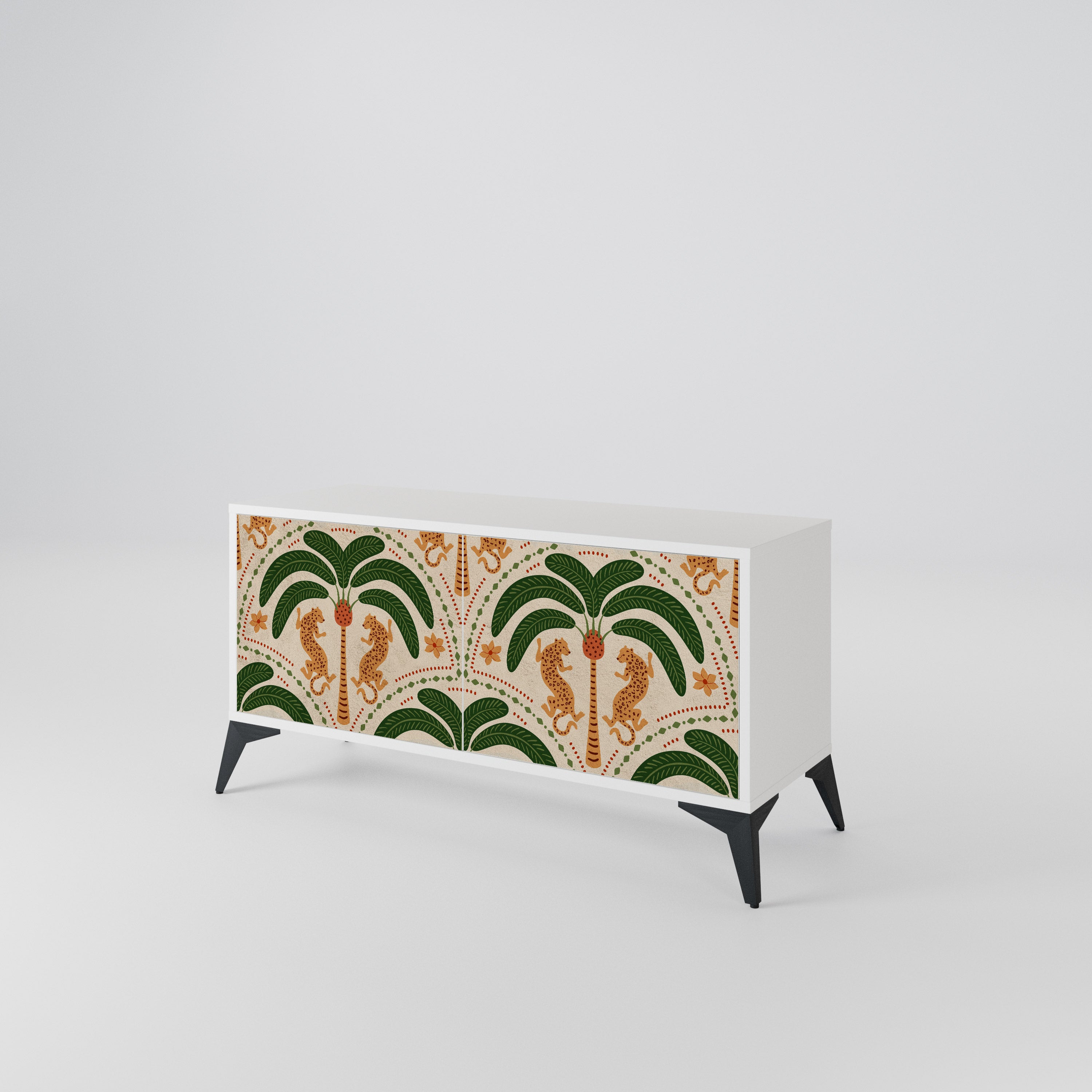 DANCING PREDATORS Mueble de TV Compacto de 2 puertas