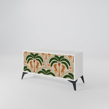DANCING PREDATORS Mueble de TV Compacto de 2 puertas