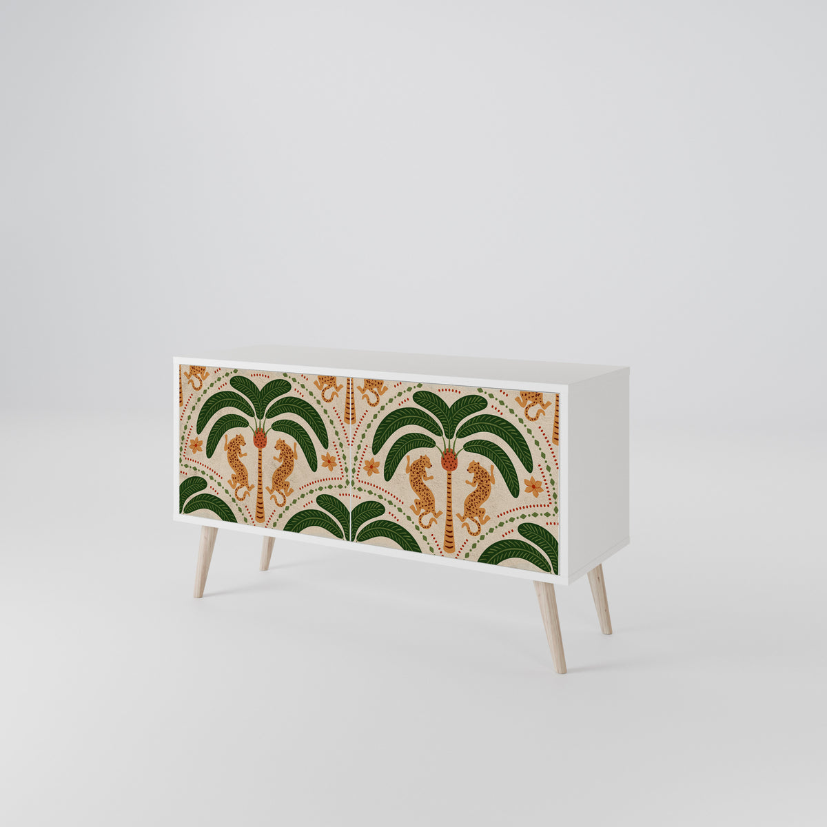 DANCING PREDATORS Mueble de TV Compacto de 2 puertas