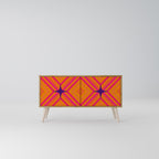 GEOMETRIC BRILLIANCE Mueble de TV Compacto de 2 puertas