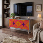 GEOMETRIC BRILLIANCE Mueble de TV Compacto de 2 puertas