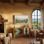 INDIGENOUS ZIGZAG Mueble de TV Compacto de 2 puertas