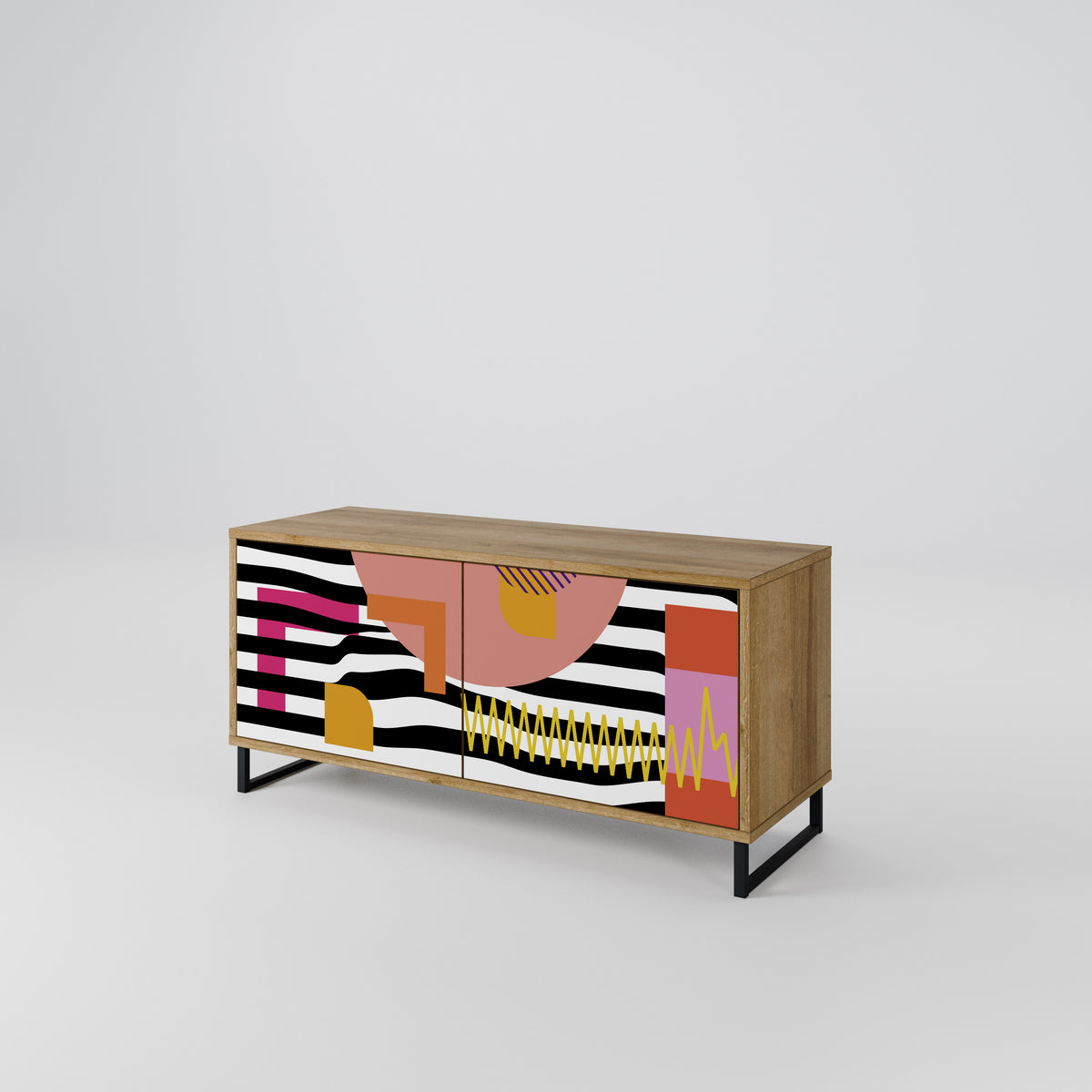 CHROMATIC ABSTRACT Mueble de TV Compacto de 2 puertas