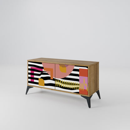CHROMATIC ABSTRACT Mueble de TV Compacto de 2 puertas