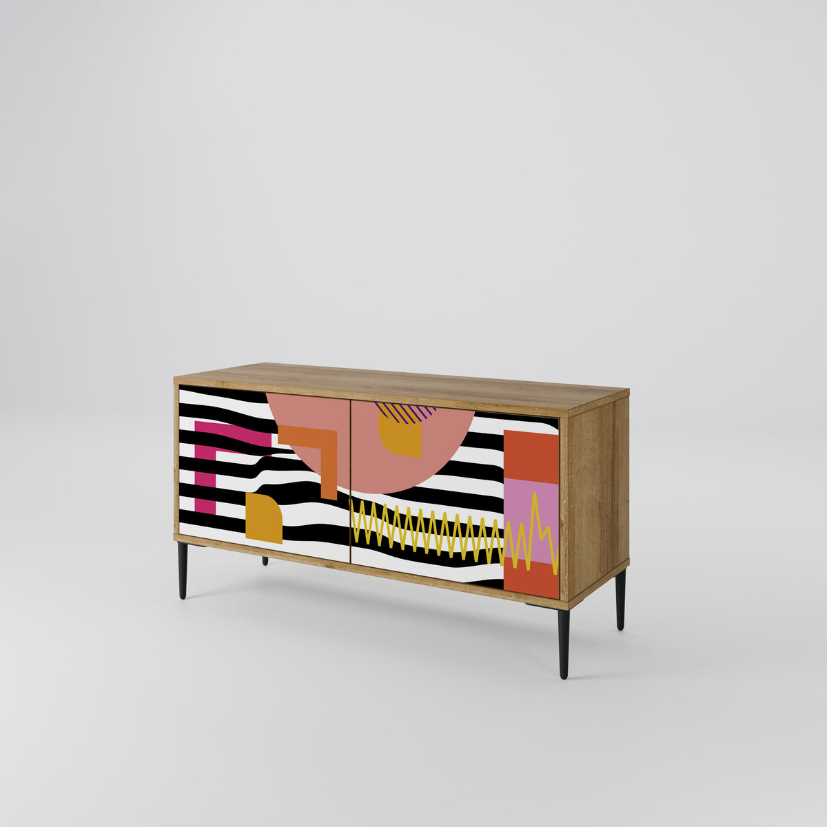 CHROMATIC ABSTRACT Mueble de TV Compacto de 2 puertas