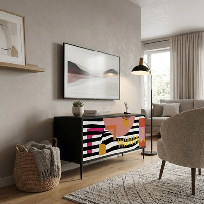 CHROMATIC ABSTRACT Mueble de TV Compacto de 2 puertas