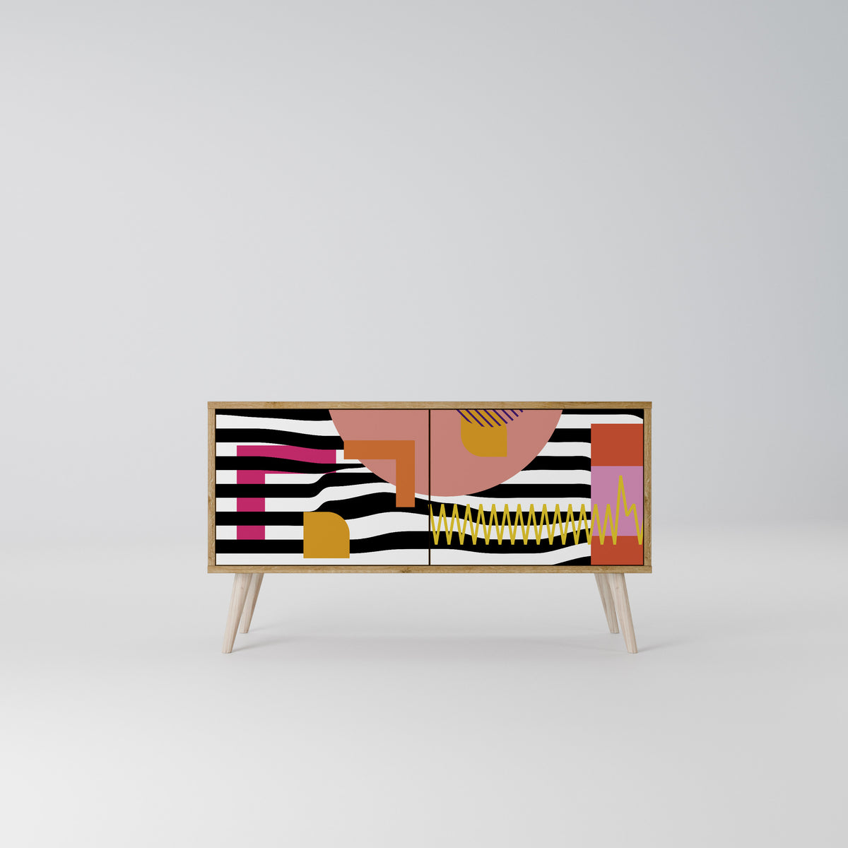 CHROMATIC ABSTRACT Mueble de TV Compacto de 2 puertas