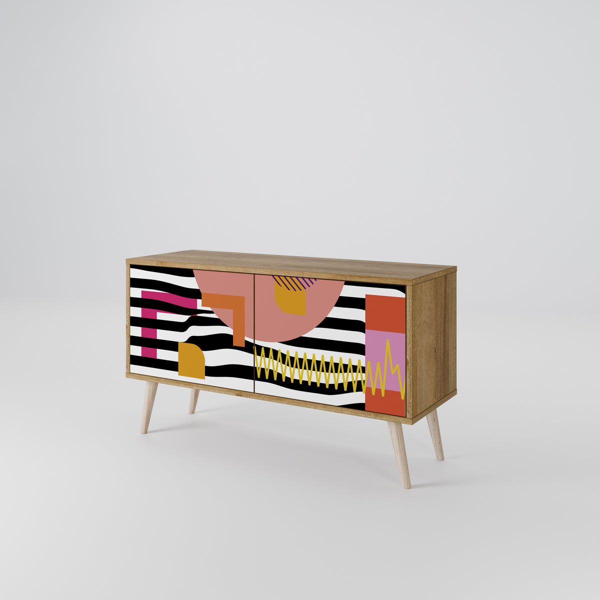 CHROMATIC ABSTRACT Mueble de TV Compacto de 2 puertas