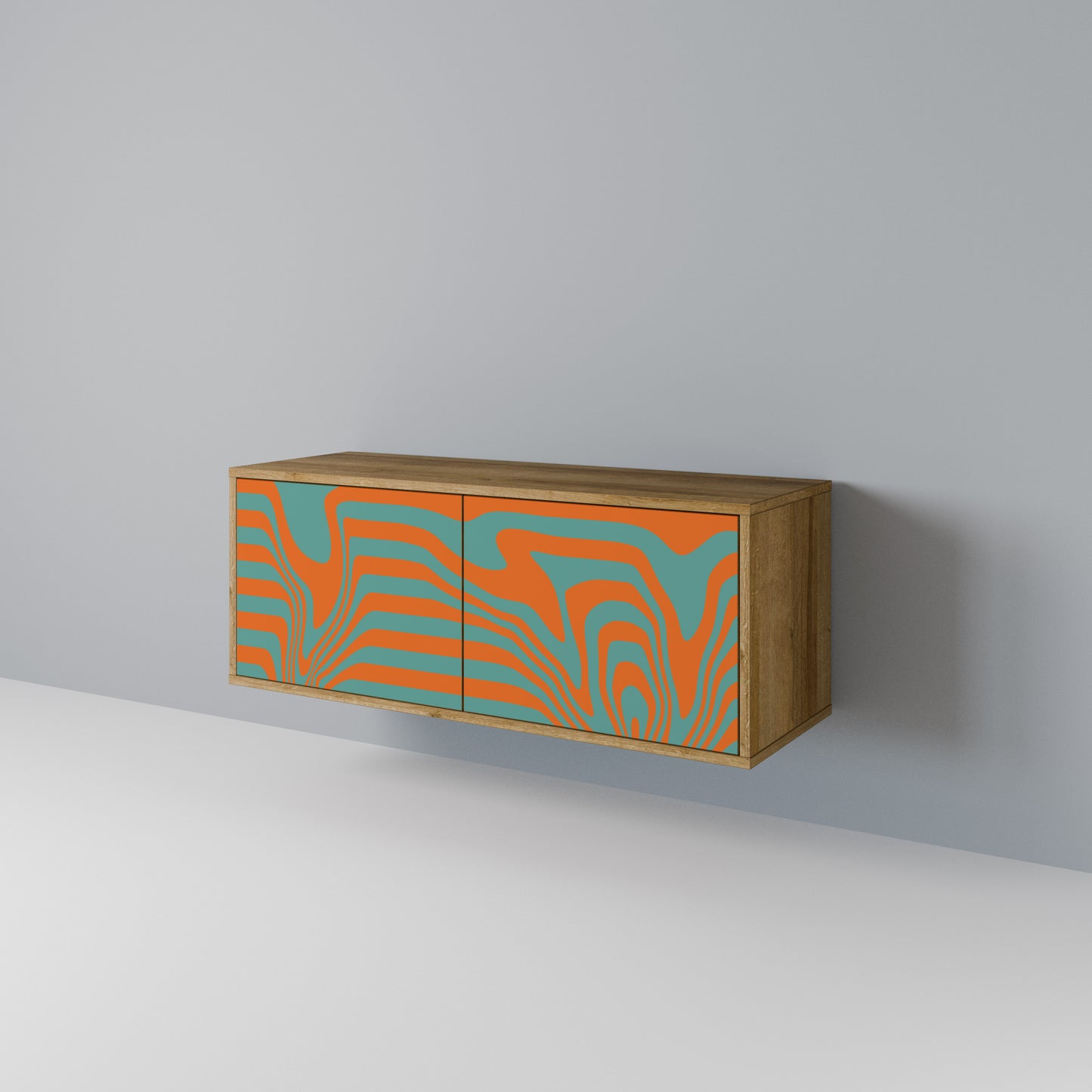 LINE COLLAPSE Mueble de TV Compacto de 2 puertas