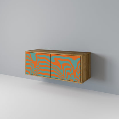 LINE COLLAPSE Mueble de TV Compacto de 2 puertas