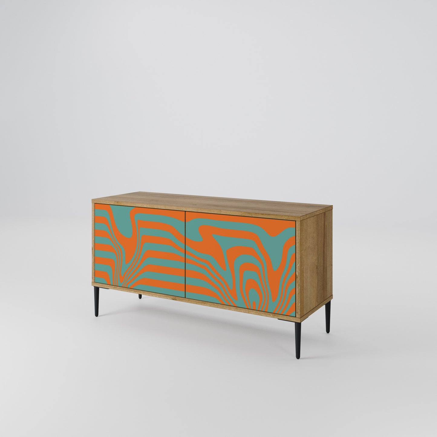 LINE COLLAPSE Mueble de TV Compacto de 2 puertas