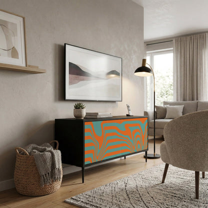 LINE COLLAPSE Mueble de TV Compacto de 2 puertas