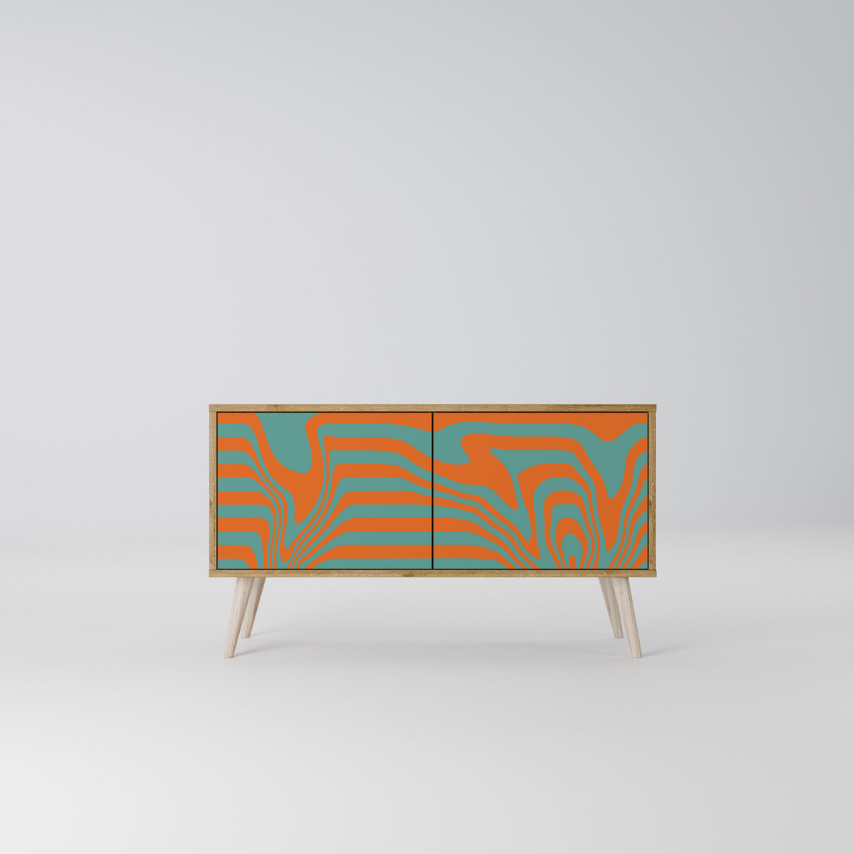 LINE COLLAPSE Mueble de TV Compacto de 2 puertas