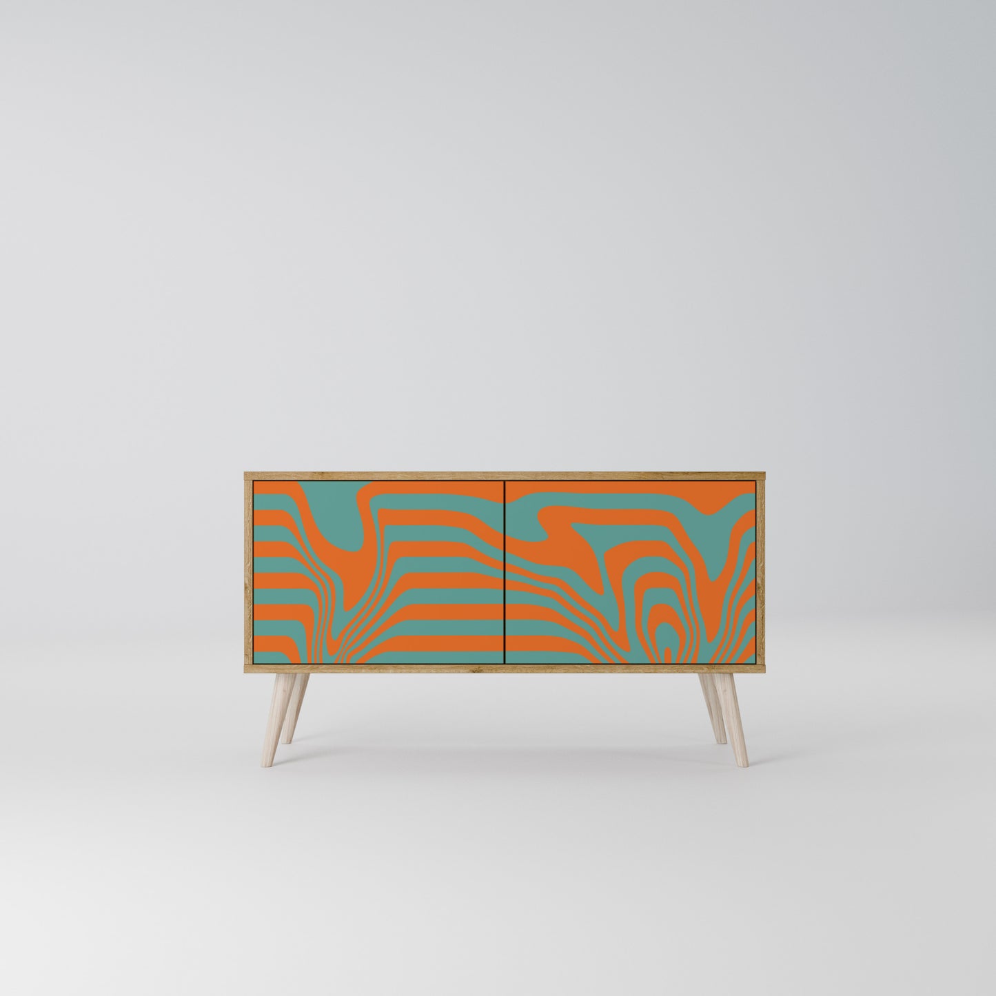 LINE COLLAPSE Mueble de TV Compacto de 2 puertas