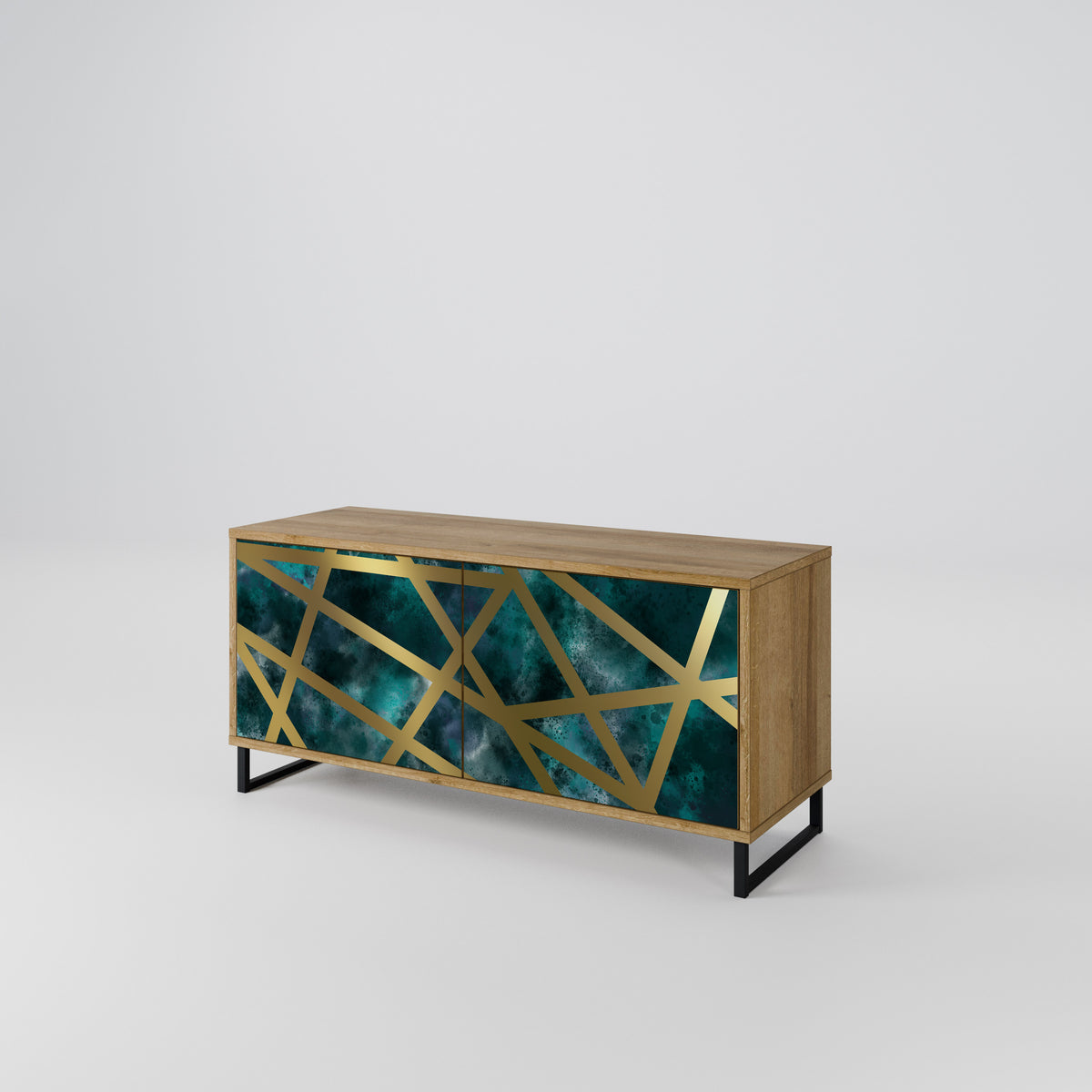 THE LABYRINTH OF GOLD Mueble de TV Compacto de 2 puertas