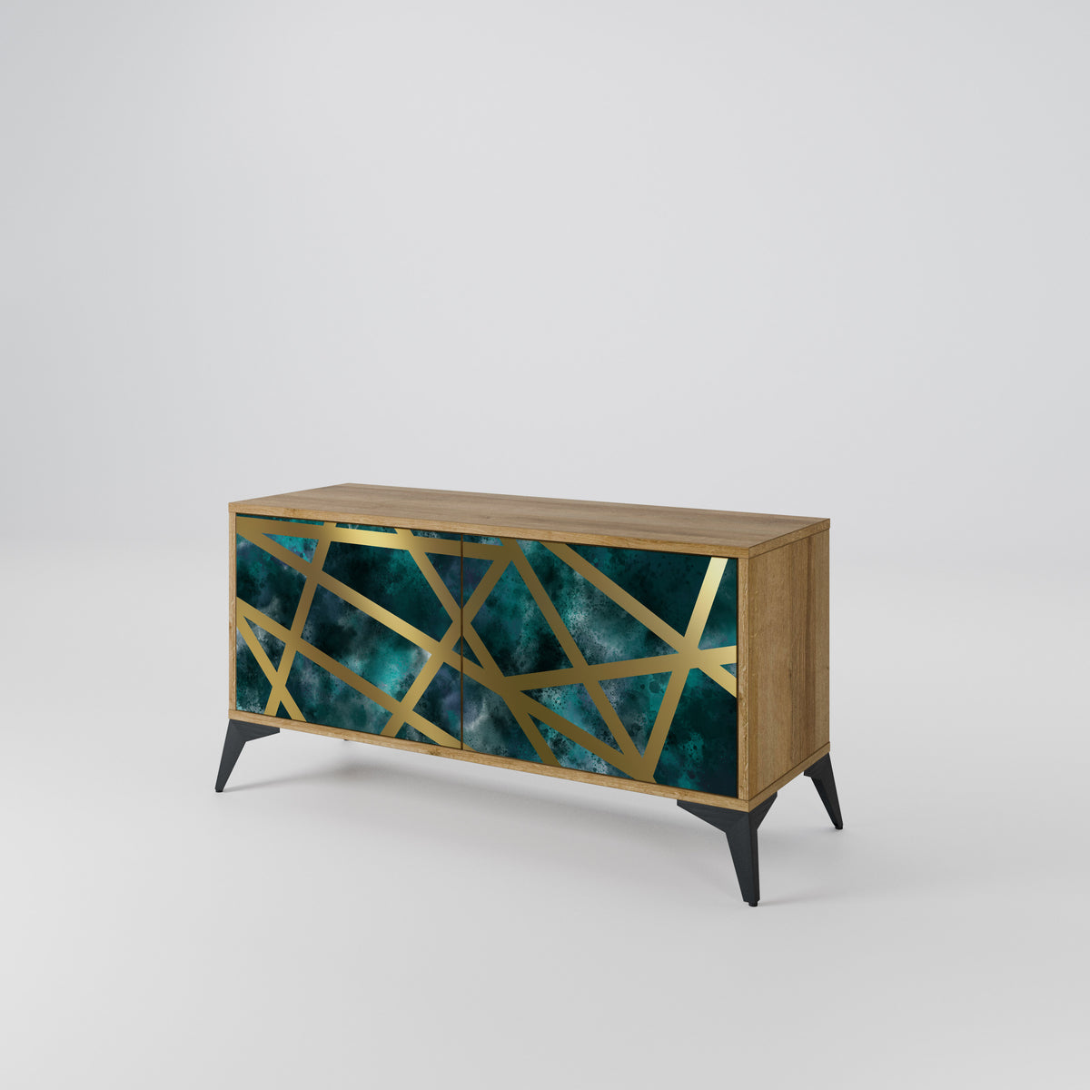 THE LABYRINTH OF GOLD Mueble de TV Compacto de 2 puertas