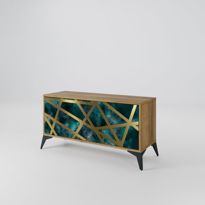 THE LABYRINTH OF GOLD Mueble de TV Compacto de 2 puertas