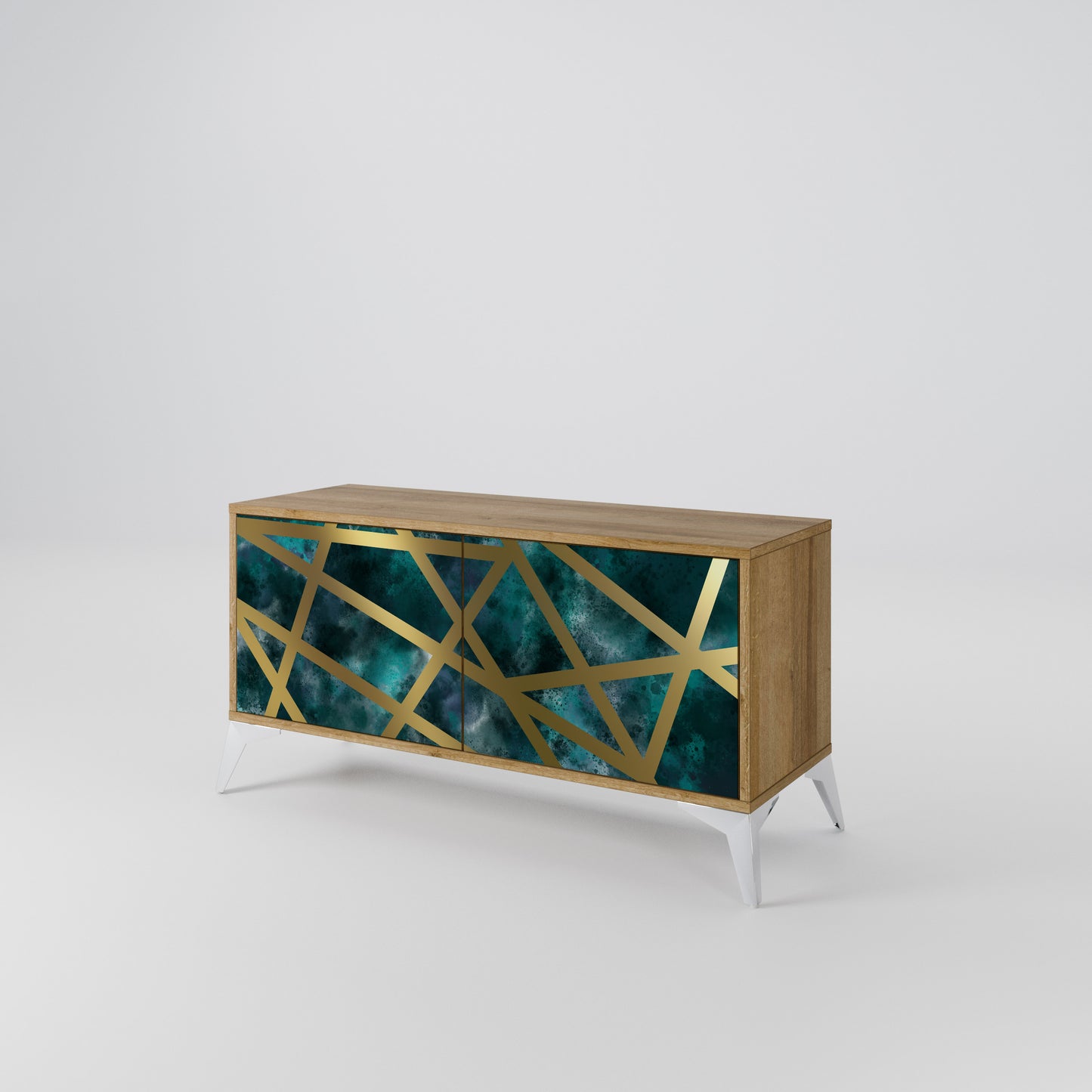 THE LABYRINTH OF GOLD Mueble de TV Compacto de 2 puertas