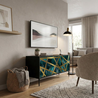 THE LABYRINTH OF GOLD Mueble de TV Compacto de 2 puertas