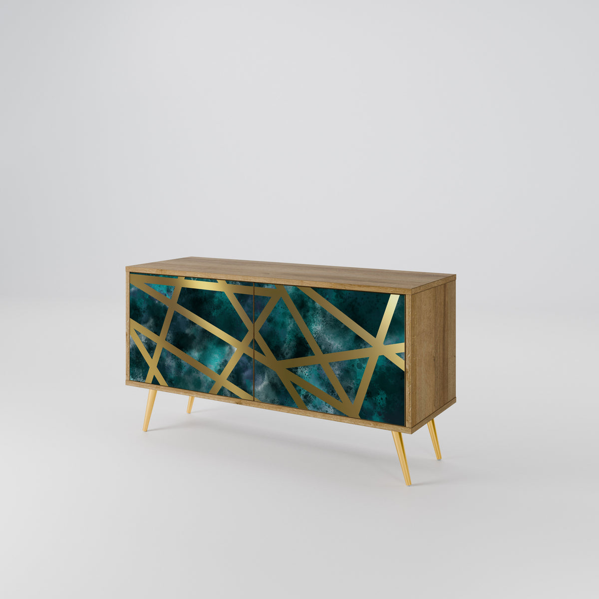 THE LABYRINTH OF GOLD Mueble de TV Compacto de 2 puertas