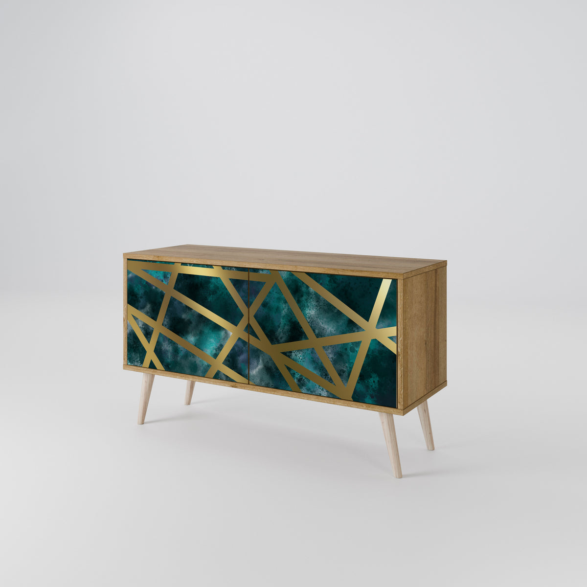 THE LABYRINTH OF GOLD Mueble de TV Compacto de 2 puertas