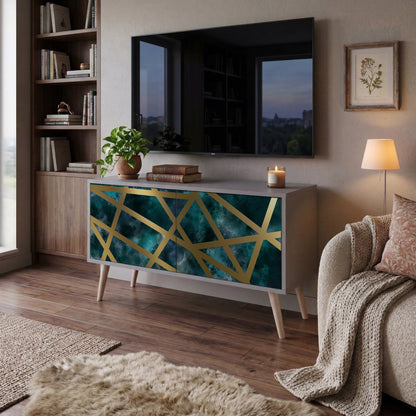 THE LABYRINTH OF GOLD Mueble de TV Compacto de 2 puertas