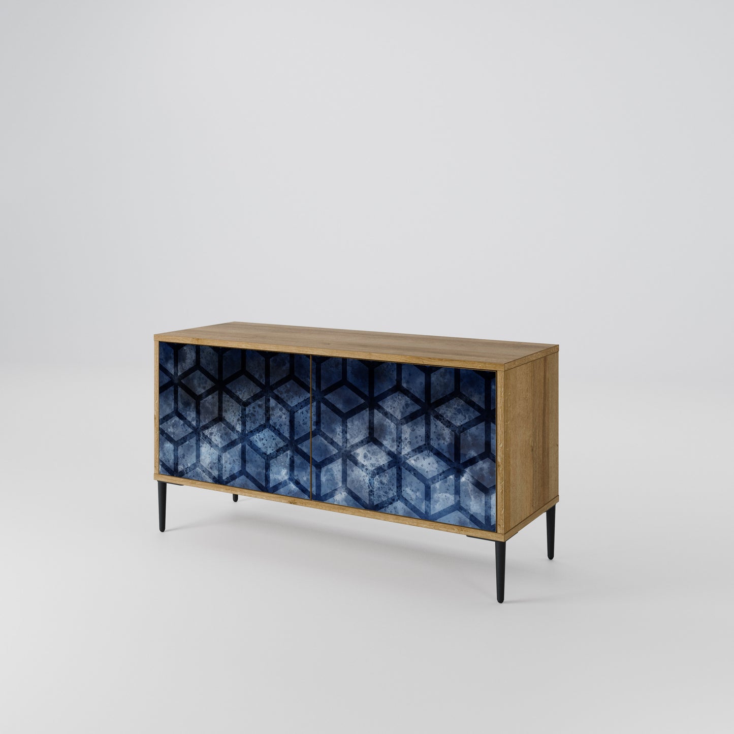CUBIC MIST Mueble de TV Compacto de 2 puertas