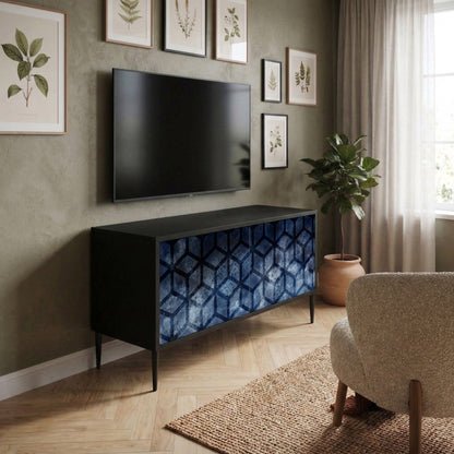 CUBIC MIST Mueble de TV Compacto de 2 puertas