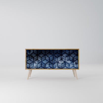 CUBIC MIST Mueble de TV Compacto de 2 puertas