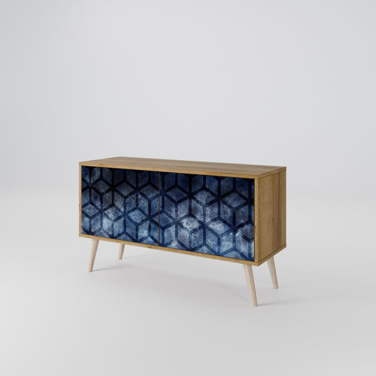 CUBIC MIST Mueble de TV Compacto de 2 puertas