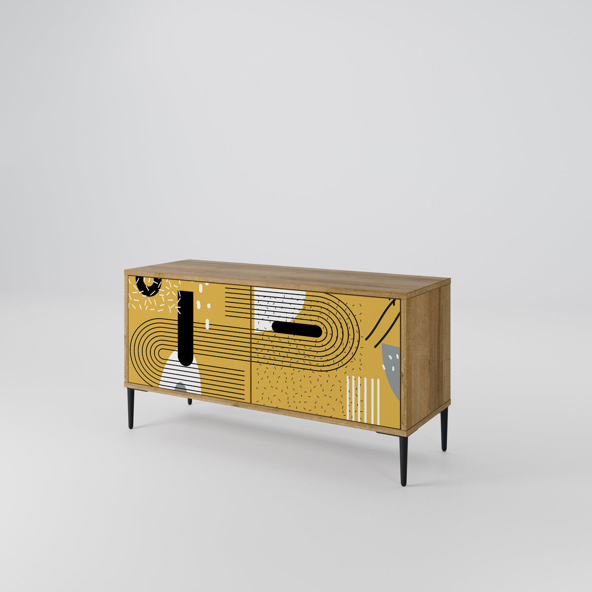 SHAPESHIFT SYMPHONY Mueble de TV Compacto de 2 puertas