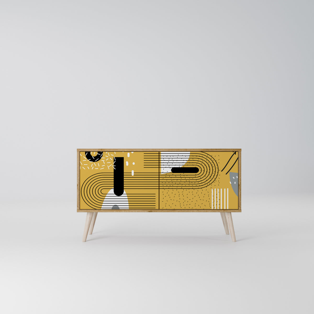 SHAPESHIFT SYMPHONY Mueble de TV Compacto de 2 puertas