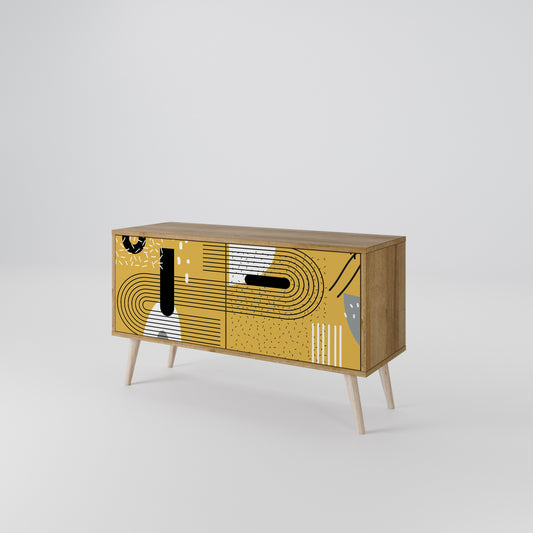 SHAPESHIFT SYMPHONY Mueble de TV Compacto de 2 puertas