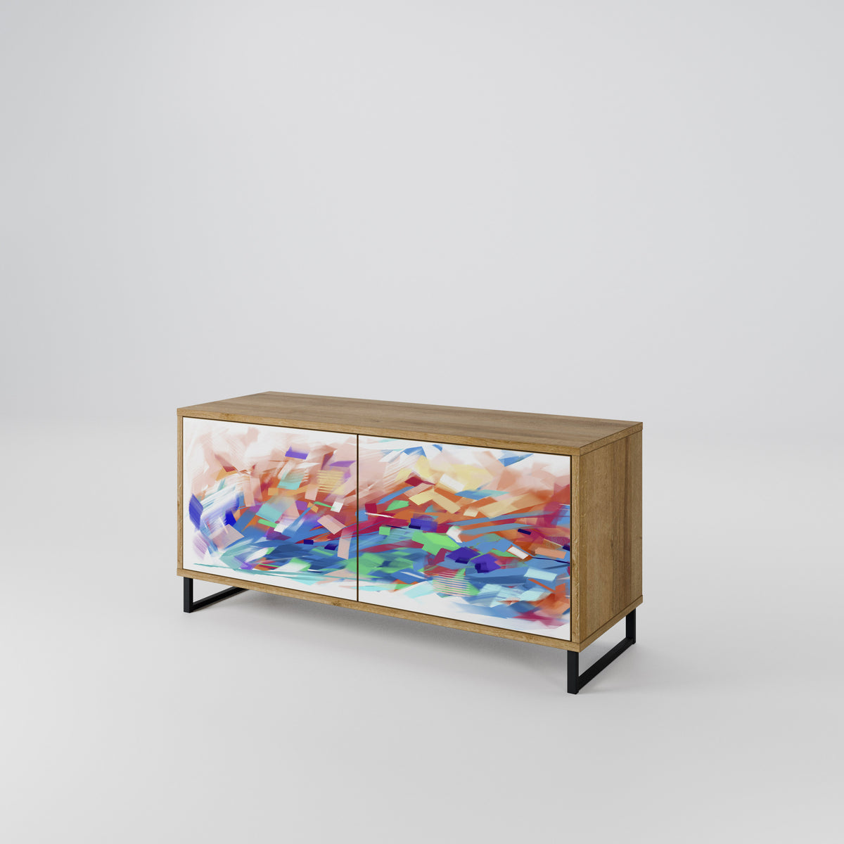 FINESSE MASH-UP Mueble de TV Compacto de 2 puertas