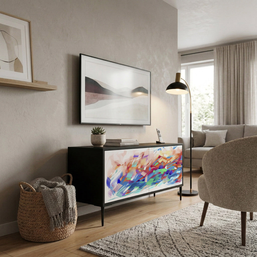 FINESSE MASH-UP Mueble de TV Compacto de 2 puertas