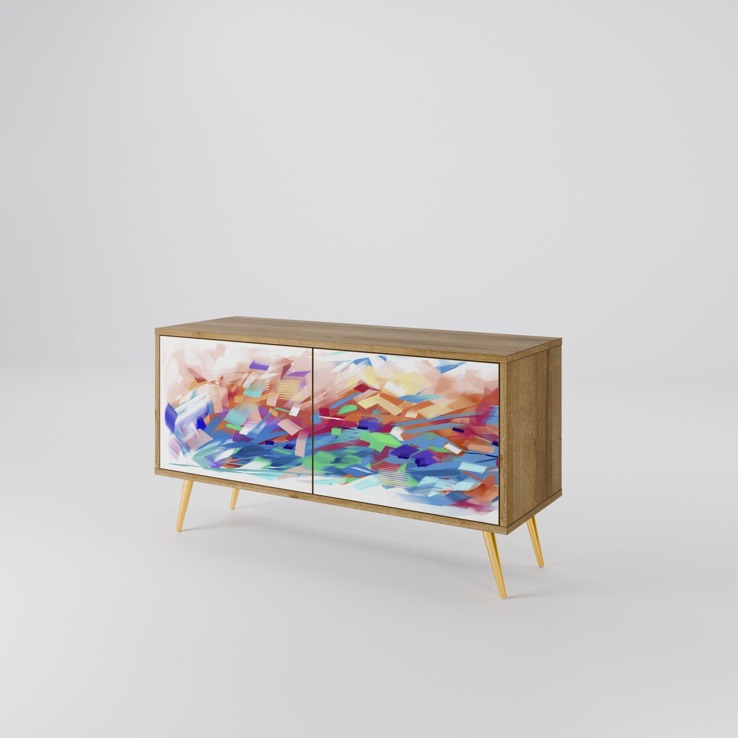 FINESSE MASH-UP Mueble de TV Compacto de 2 puertas