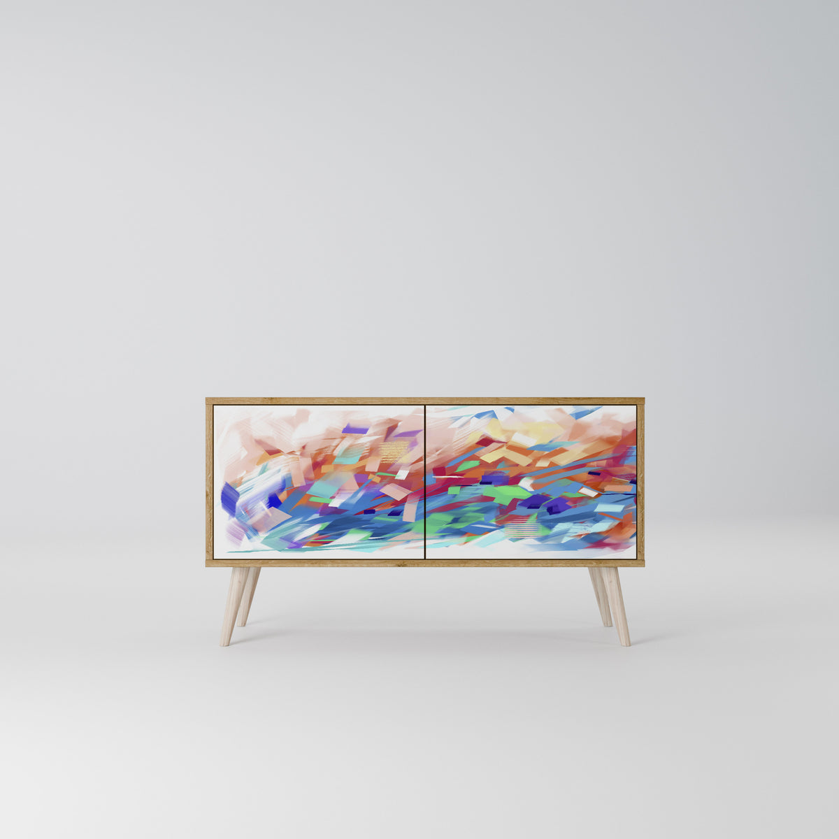 FINESSE MASH-UP Mueble de TV Compacto de 2 puertas