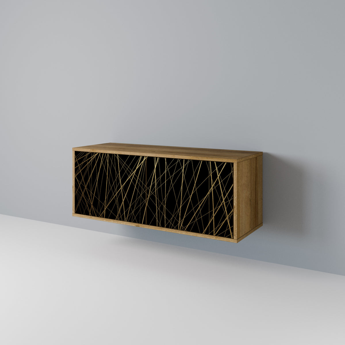 BRIGHT MESH Mueble de TV Compacto de 2 puertas