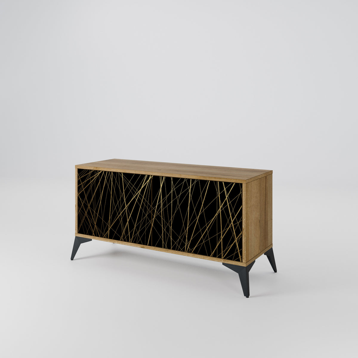 BRIGHT MESH Mueble de TV Compacto de 2 puertas