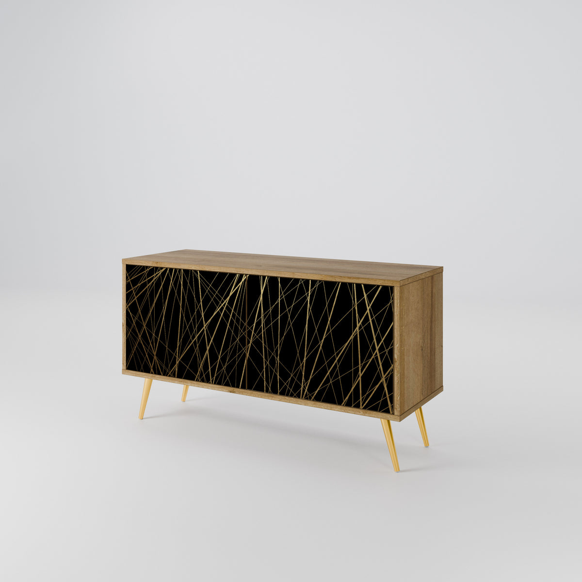 BRIGHT MESH Mueble de TV Compacto de 2 puertas